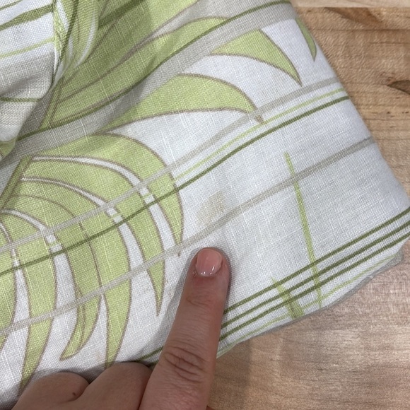 Cubavera Stripe Short Sleeve Shirt Button-Down Shirt Linen Palm Print Large - Picture 8 of 8